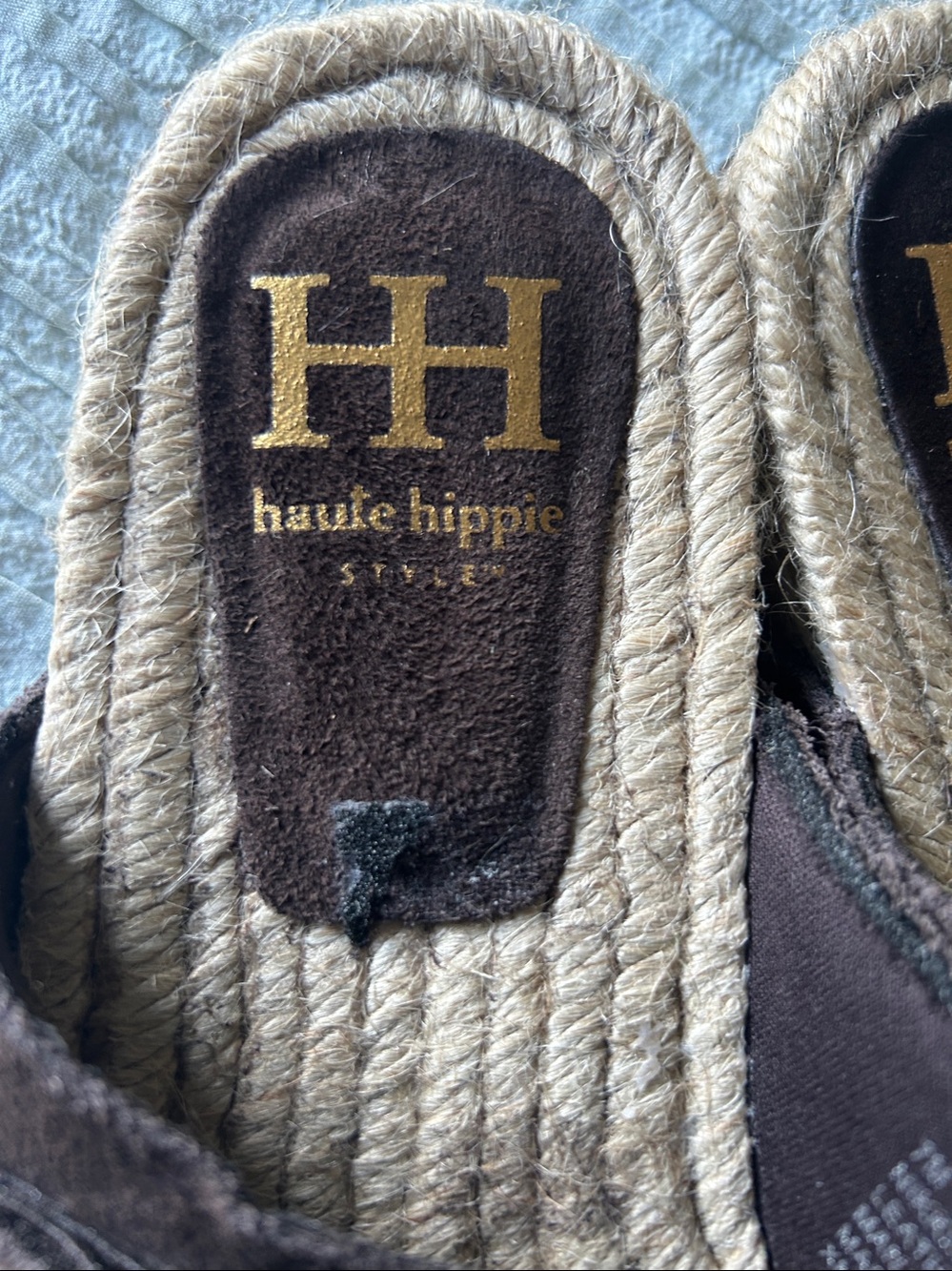 Haute Hippie Leather Strap Sandals Gold Buckle Size 7M - Picture 3 of 6